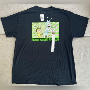 Rick and Morty T-Shirt Mens Size XL Black NWT